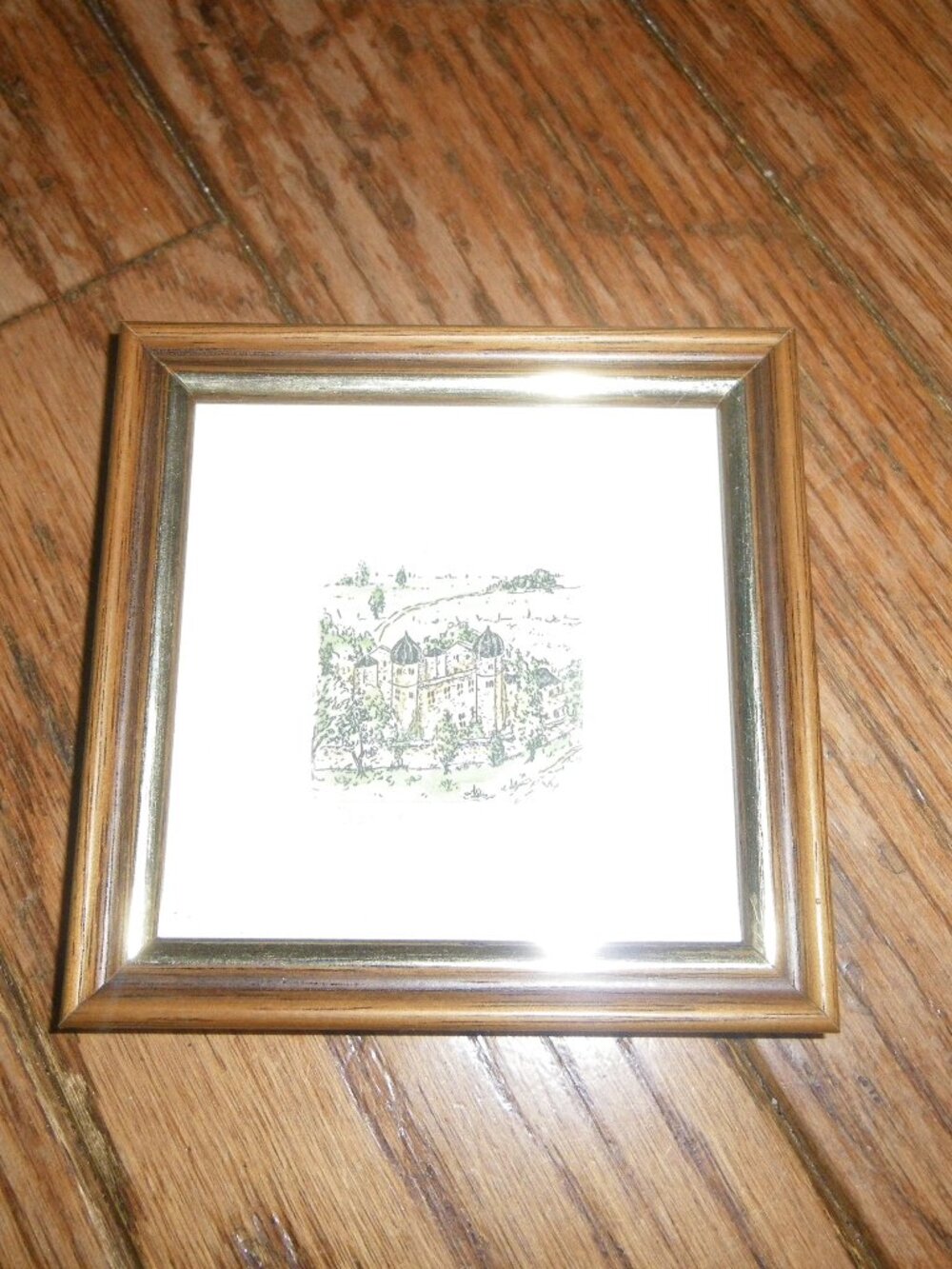 Vintage Miniature Framed Print German Castle Dornröschenschloss Sababurg 209/500